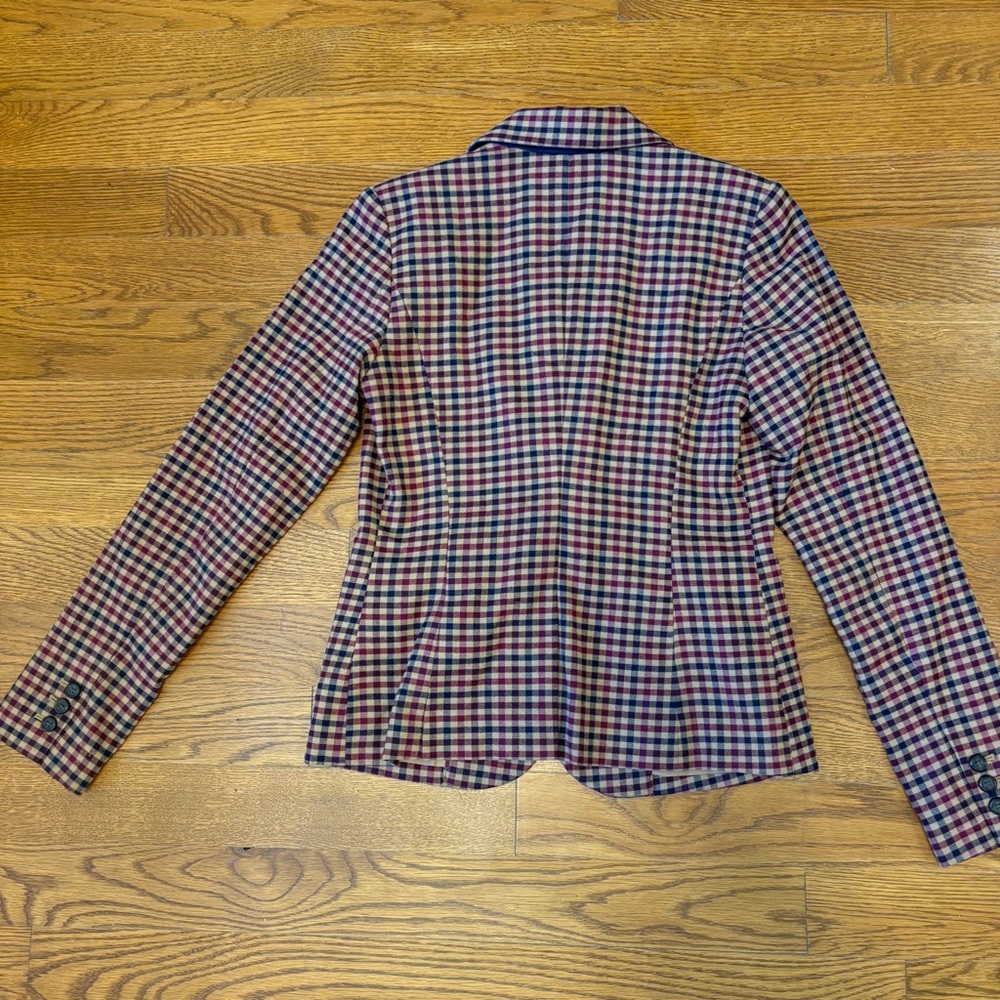 Merona Multicolor Checkered Women's Blazer - Picture 7 of 7
